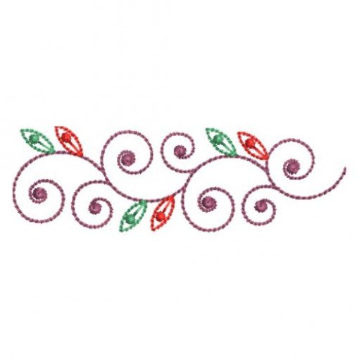 Heirloom Rose Bud Swirl Embroidery Design for Janome, Brother & Multi-Head Machines – 25AP11
