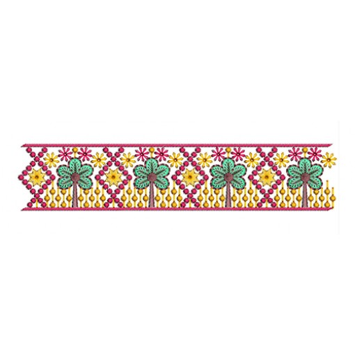 Indian Beautiful Art Embroidery Lace Design