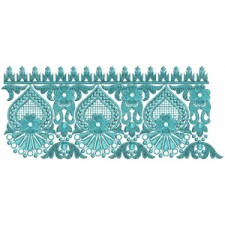 Jhumka Style Lace Embroidery