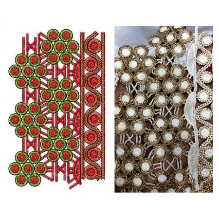 Jilbab Freestanding Embroidery Design 21121