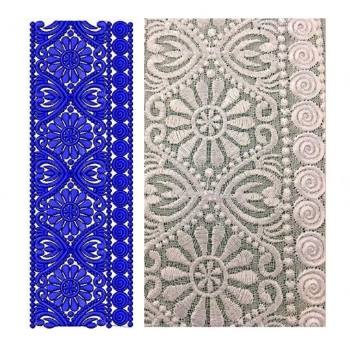 Kutch Lace Dress Embroidery Design 16678