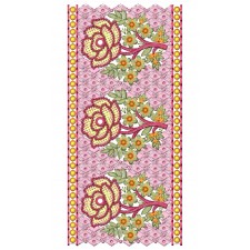 Lace Applique Embroidery Design 26400