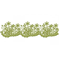 Lace Corner Embroidery Design