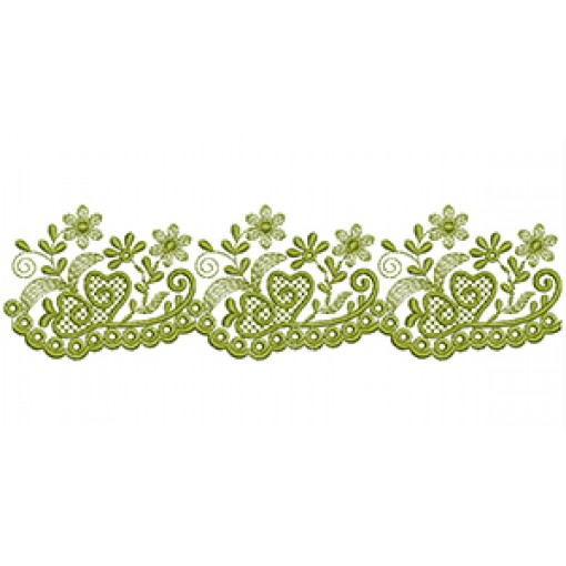 Lace Corner Embroidery Design