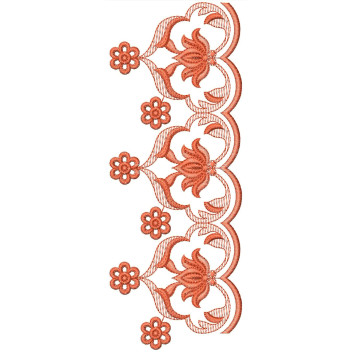 Lotus Embroidery Design 26351