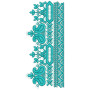 Mango Shape Lace Embroidery Design 25870