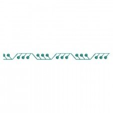 Minimalist Triangle Dot Border Embroidery Design Minimalist Triangle Dot Border Embroidery Design