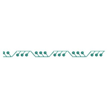 Minimalist Triangle Dot Border Embroidery Design