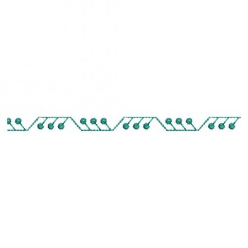 Minimalist Triangle Dot Border Embroidery Design Minimalist Triangle Dot Border Embroidery Design