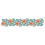 Mughal Floral Border Embroidery Design