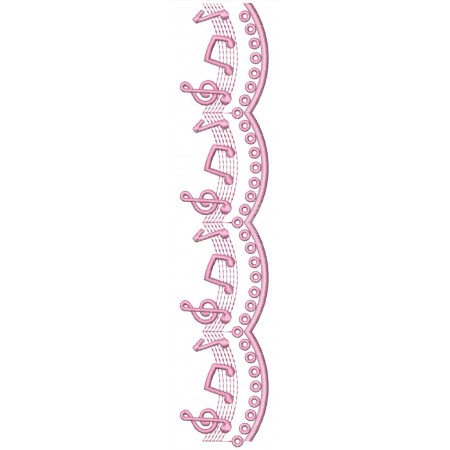 Musical Note Embroidery Designs 26355