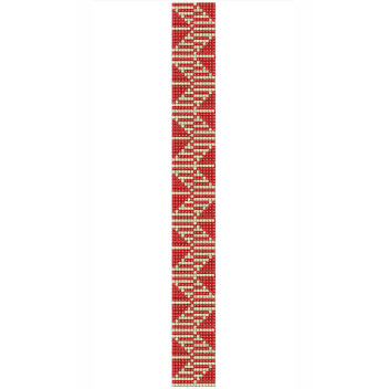Red Palestinian Lace Embroidery Design 24897