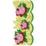 Red Rose Embroidery Lace Design 26126