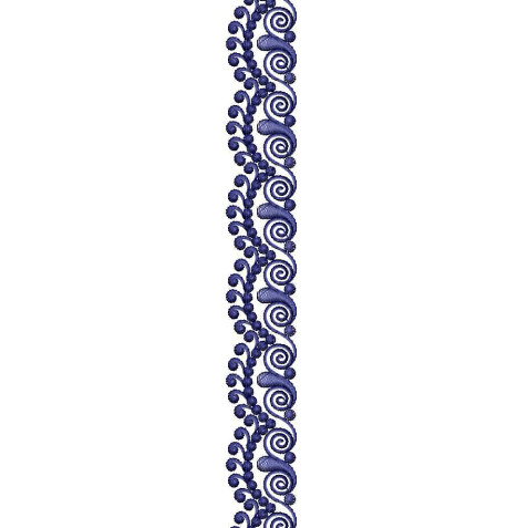 Scarf Lace Embroidery Design 25332