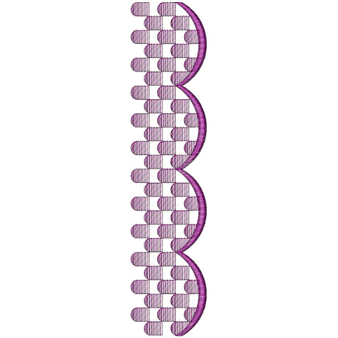Scarf Lace Machine Embroidery Design DST 25930