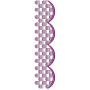 Scarf Lace Machine Embroidery Design DST 25930