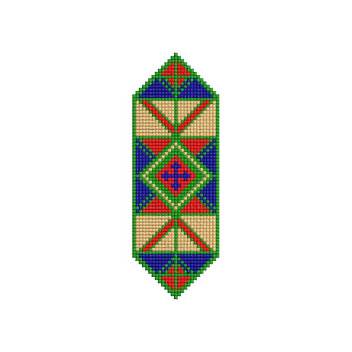Modern Geometric Embroidery Design