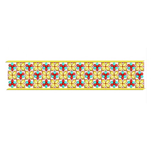 Indian Beautiful Art Embroidery Lace Design