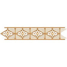 Simple Mirror Work Embroidery Lace