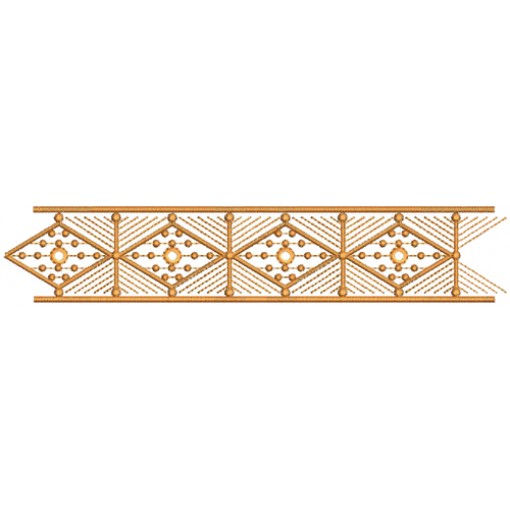 Simple Mirror Work Embroidery Lace