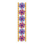 Color South Indian Floral Border Embroidery Design