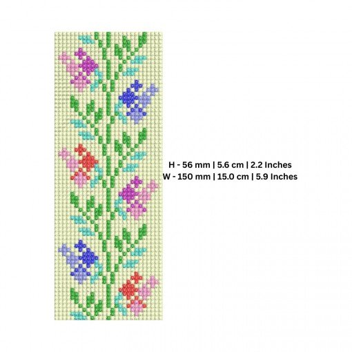 EmbDesignTube Springtime Floral Bead Loom Embroidery Design EmbDesignTube Springtime Floral Bead Loom Embroidery Design