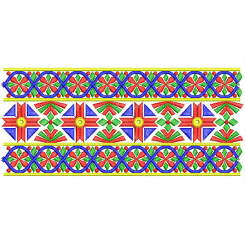 Traditional Indian Embroidery Pattern