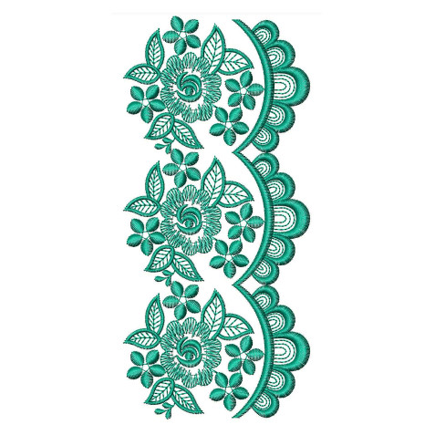 Venice Style Lace Embroidery Design DST 25604