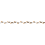 Vertical Floral Vine Embroidery Design