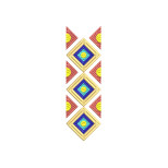 Vibrant Geometric Embroidery Design