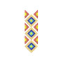 Vibrant Geometric Embroidery Design