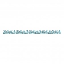 Elegant Vintage Floral Border Embroidery