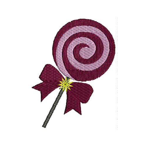 Lollipop candy Embroidery Design 12383