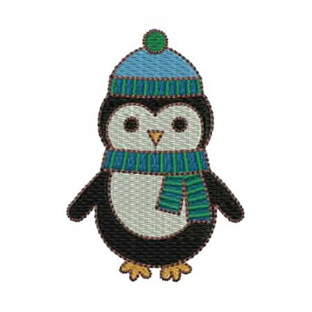 Penguin Machine Embroidery Designs 12393