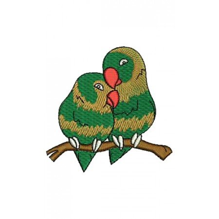 Good Parrot Pair Embroidery Design 16367