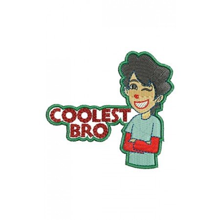 Coolest Bro Tshirt Embroidery Design 16370