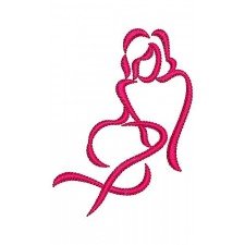 Lonely Silhouette Embroidery Design 16940