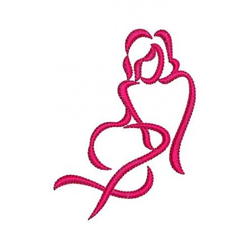 Lonely Silhouette Embroidery Design 16940