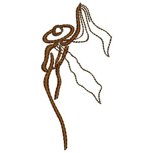Inspiring Silhouette Art Embroidery Design 16942