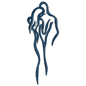 Tango Couple Art Embroidery Design 16944