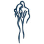 Tango Couple Art Embroidery Design 16944