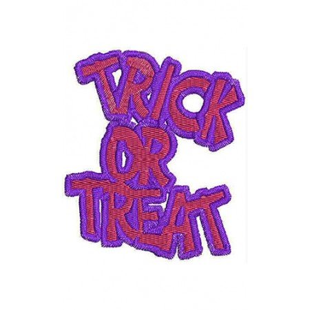 Trick Or Treat Halloween Machine Embroidery 6816