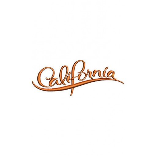 California Embroidery Text 8012