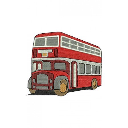 Bus Embroidery Design 8276