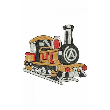 Train Applique Embroidery Design 8278