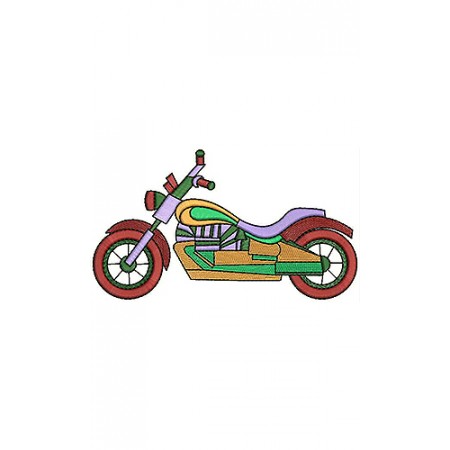 Motorcycle Motorbike Embroidery Design 8280
