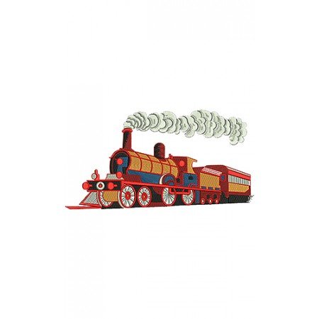 Toy Train Machine Embroidery 8301