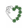Valentine Heart Embroidery Design 25255