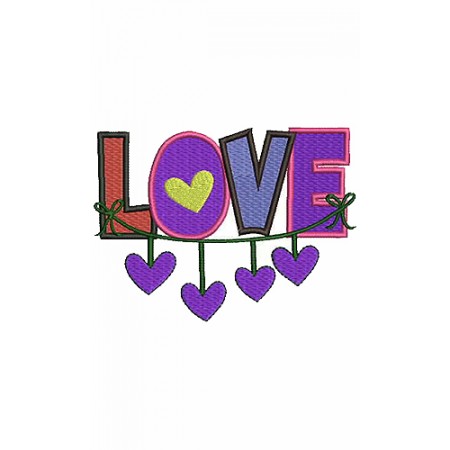 Valentine Special Love Embroidery Design 25257