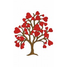 Elegant Hearts Embroidery Design 25256